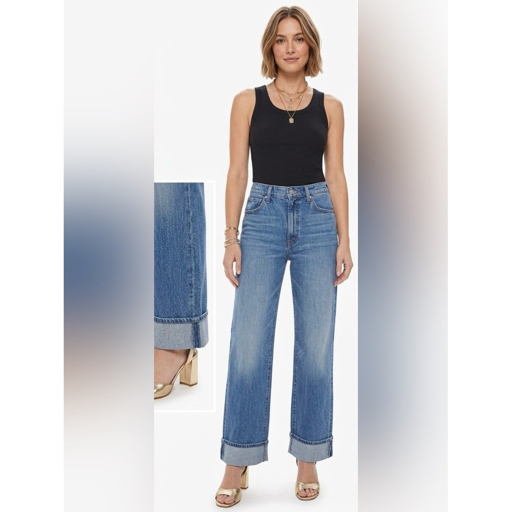 NWT Mother Superior‎ Jeans The Dodger Skimp Cuff in Leap of Faith Sz 25